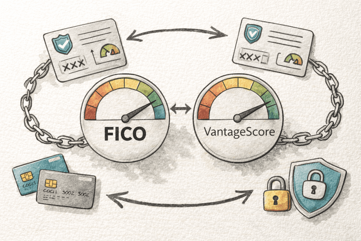 FICO vs. VantageScore: Decodificando Sus Dos Puntajes Principales