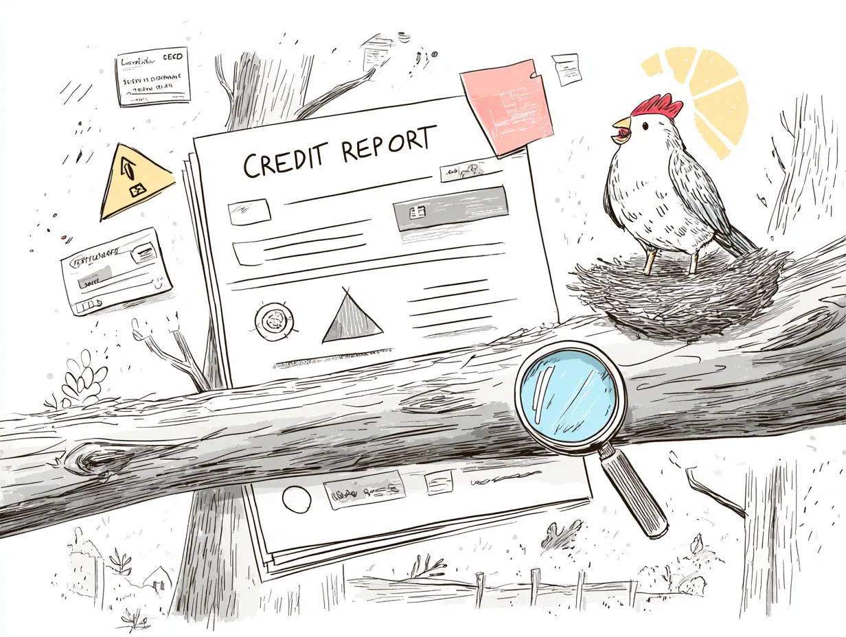 Illustration for article: The Anatomy of a Credit Report: What Lenders See