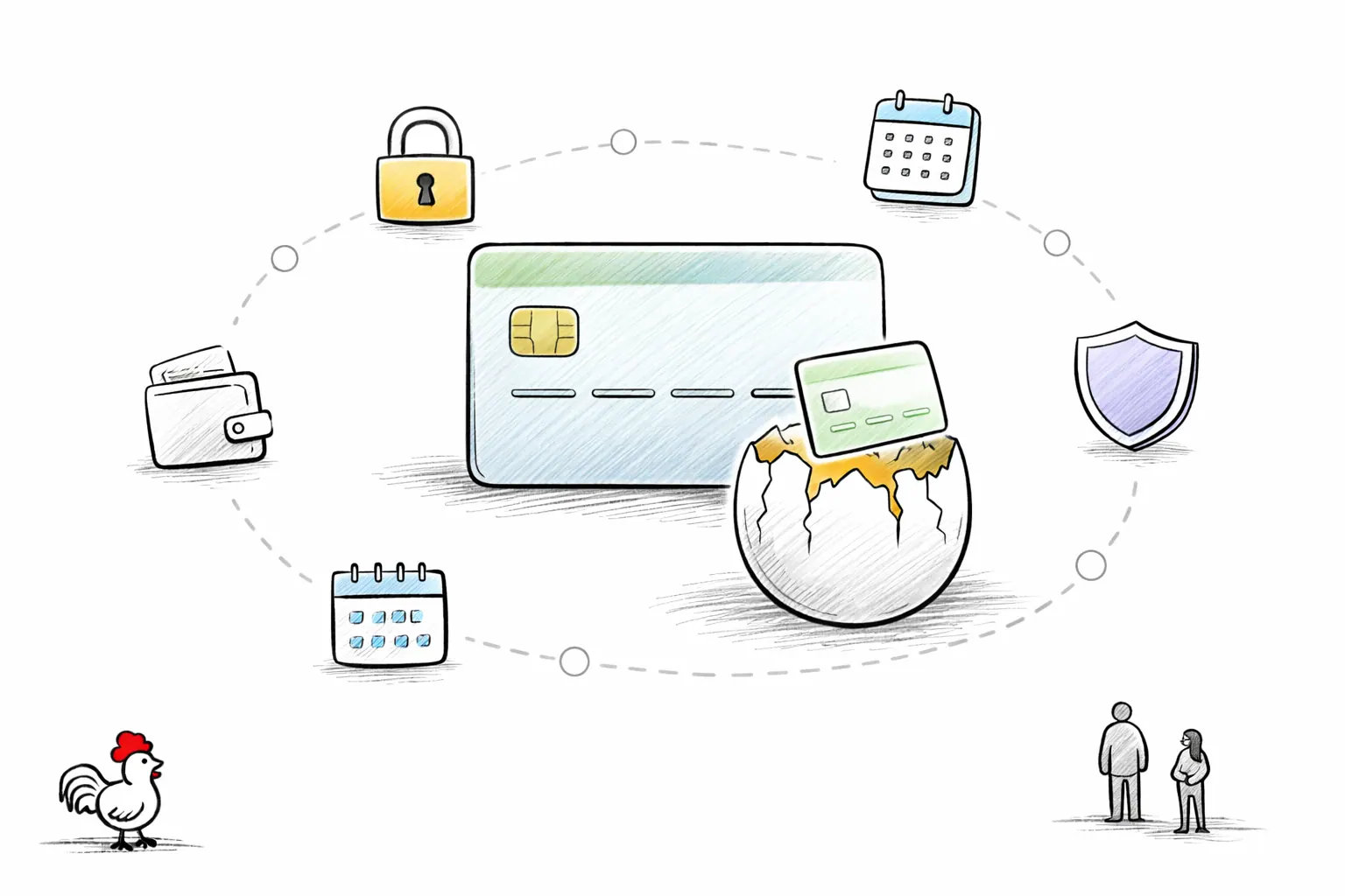 Illustration for article: Secured Credit Cards