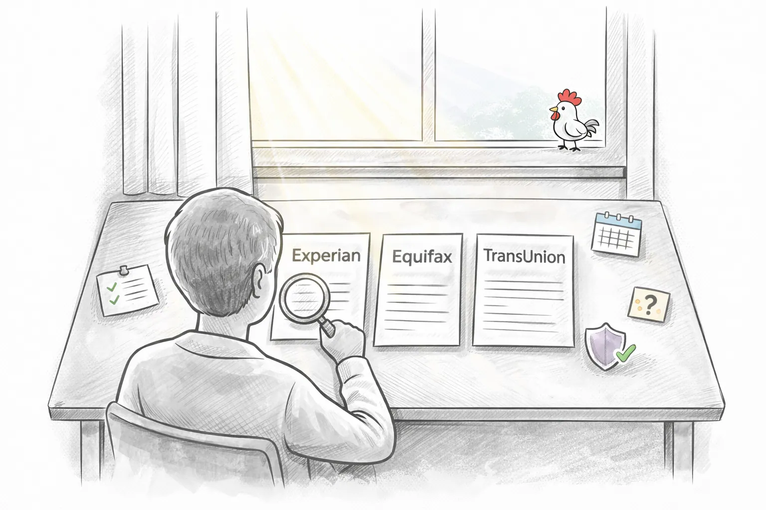 Illustration for article: A Step-by-Step Guide: How to Read and Truly Understand Your Credit Report