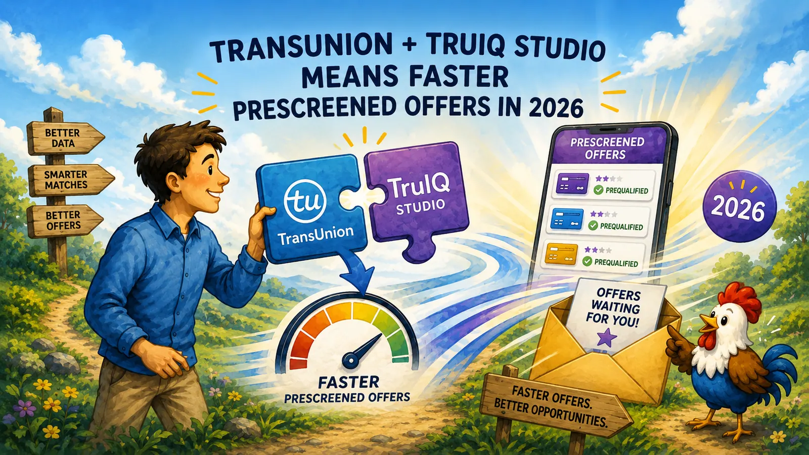 Illustration for article: TransUnion TruIQ Studio and Faster Prescreened Offers in 2026
