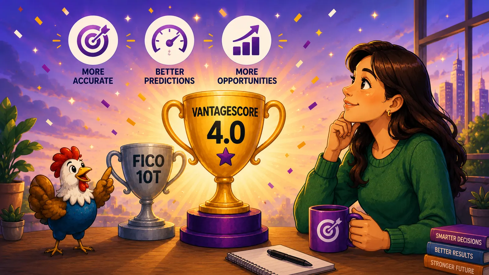 Illustration for article: VantageScore 4.0 Beats FICO 10T Study