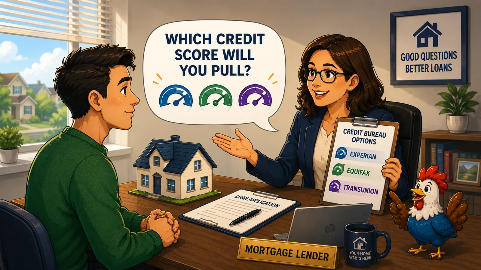 Illustration for article: Mortgage Lenders Credit Score Options 2026