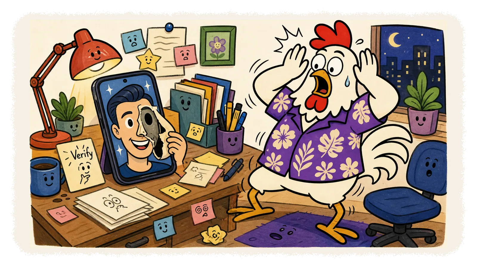 Illustration for article: A Deepfake Video Call Moved $25.6 Million